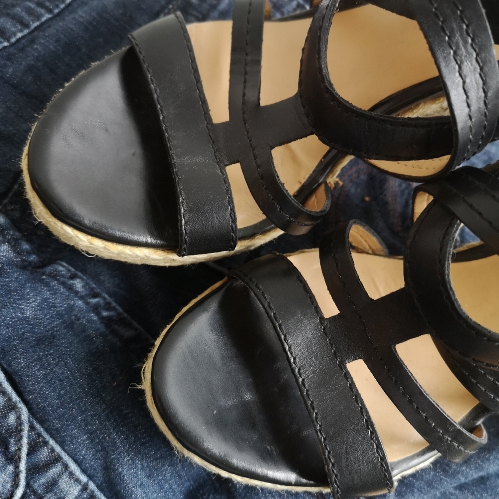 Nine West "Namiah" Strappy Sandals/Cork Wedge /7.5 - Picture 5 of 12